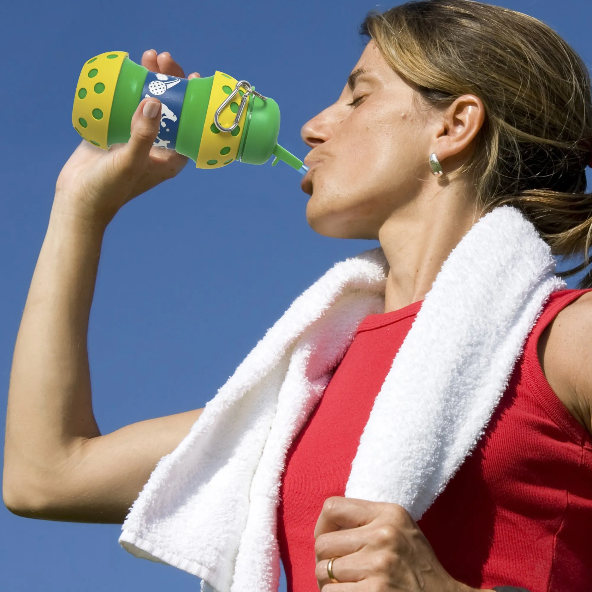 New Windy City Novelties 16 oz. Pickleball Collapsible Silicone Drinking Bottle
