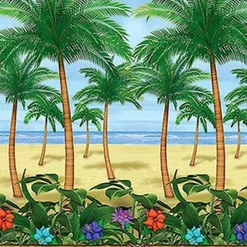 Discount Windy City Novelties Palm Tree Tropical Island Scene Setter
