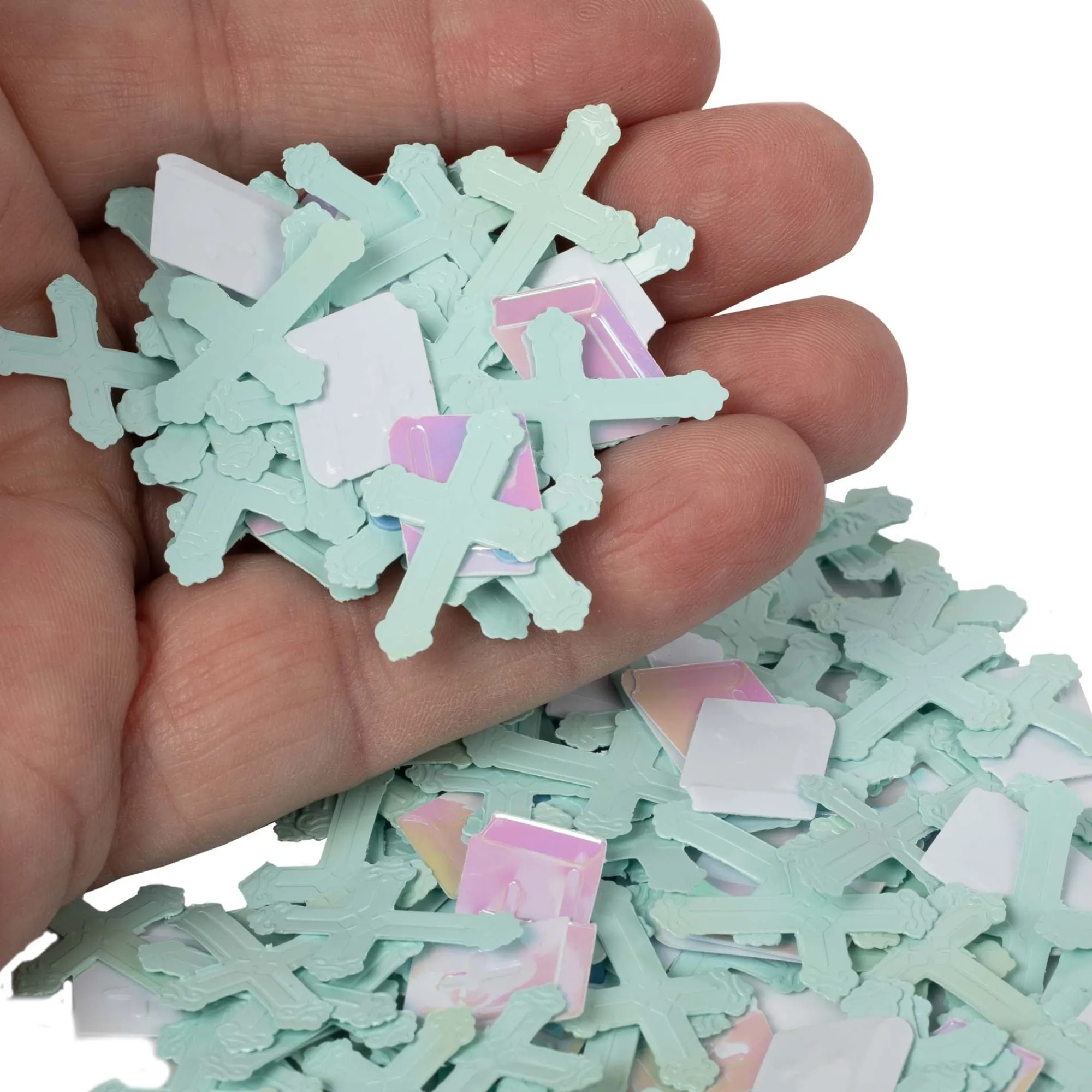Best Windy City Novelties Pastel Blue Cross Confetti