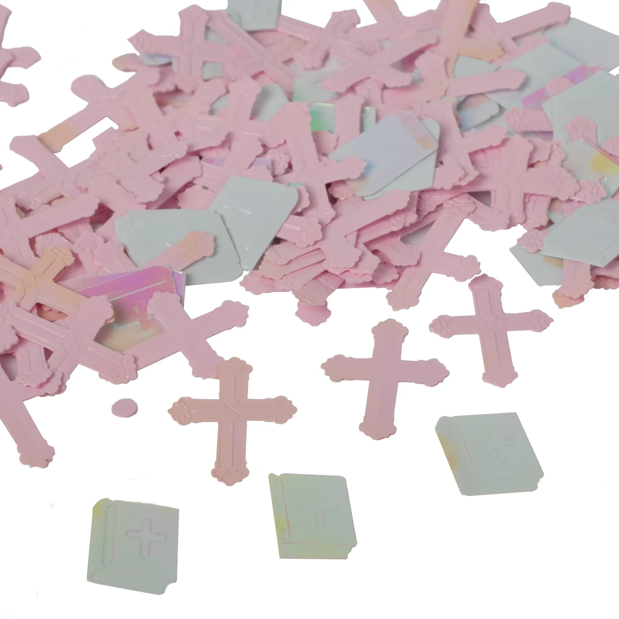 Discount Windy City Novelties Pastel Pink Cross Confetti