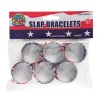 Hot Windy City Novelties Patriotic Flag Slap Bracelets