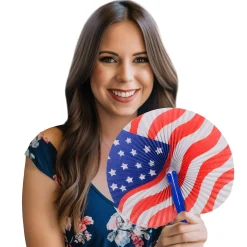 New Windy City Novelties Patriotic Folding Fans