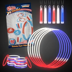 Clearance Windy City Novelties Patriotic Glow Super Value Pack