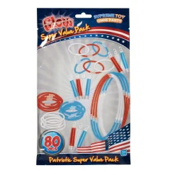 Clearance Windy City Novelties Patriotic Glow Super Value Pack