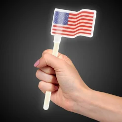 Clearance Windy City Novelties Patriotic Glow USA Flags Retail Counter Display