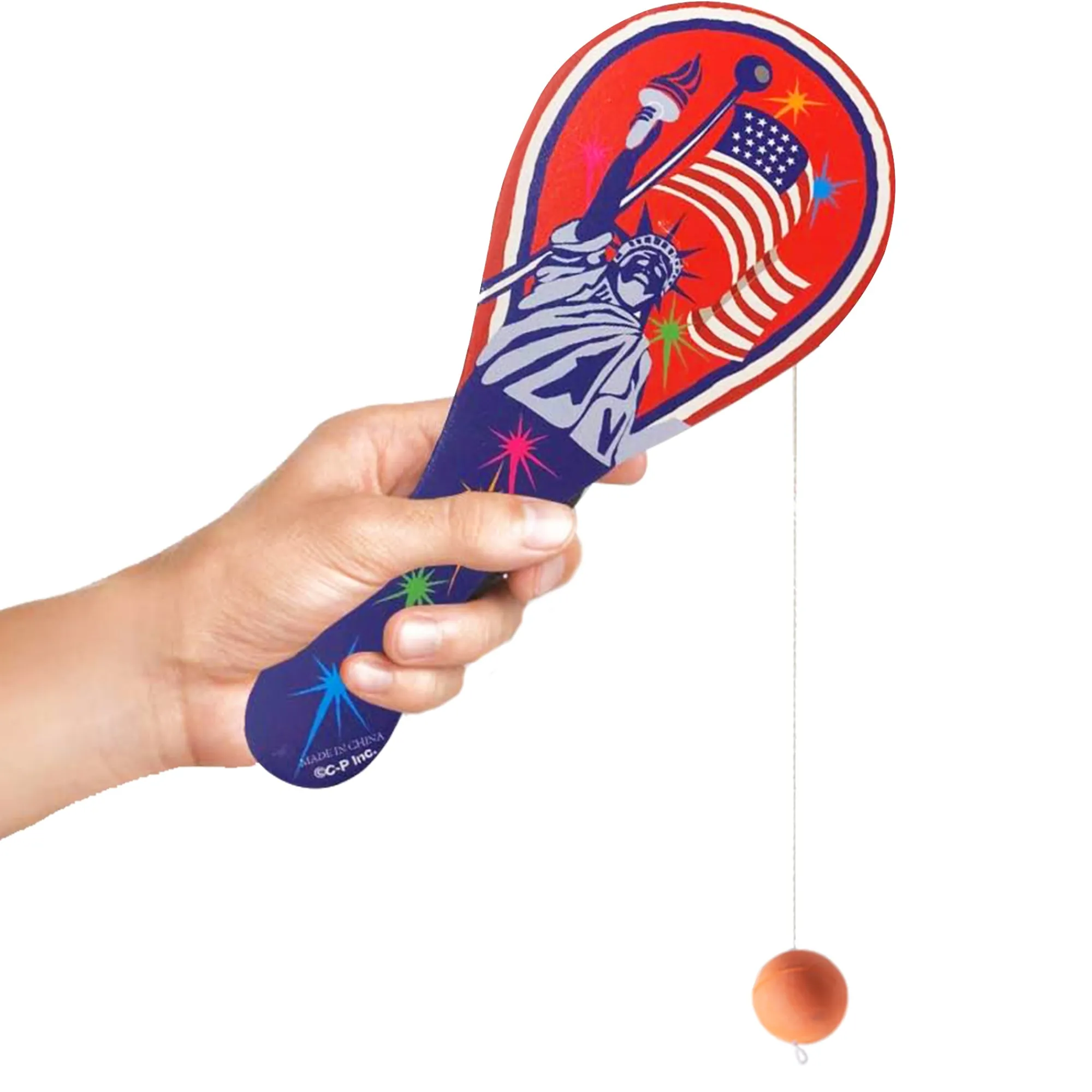 Hot Windy City Novelties Patriotic Paddle Balls