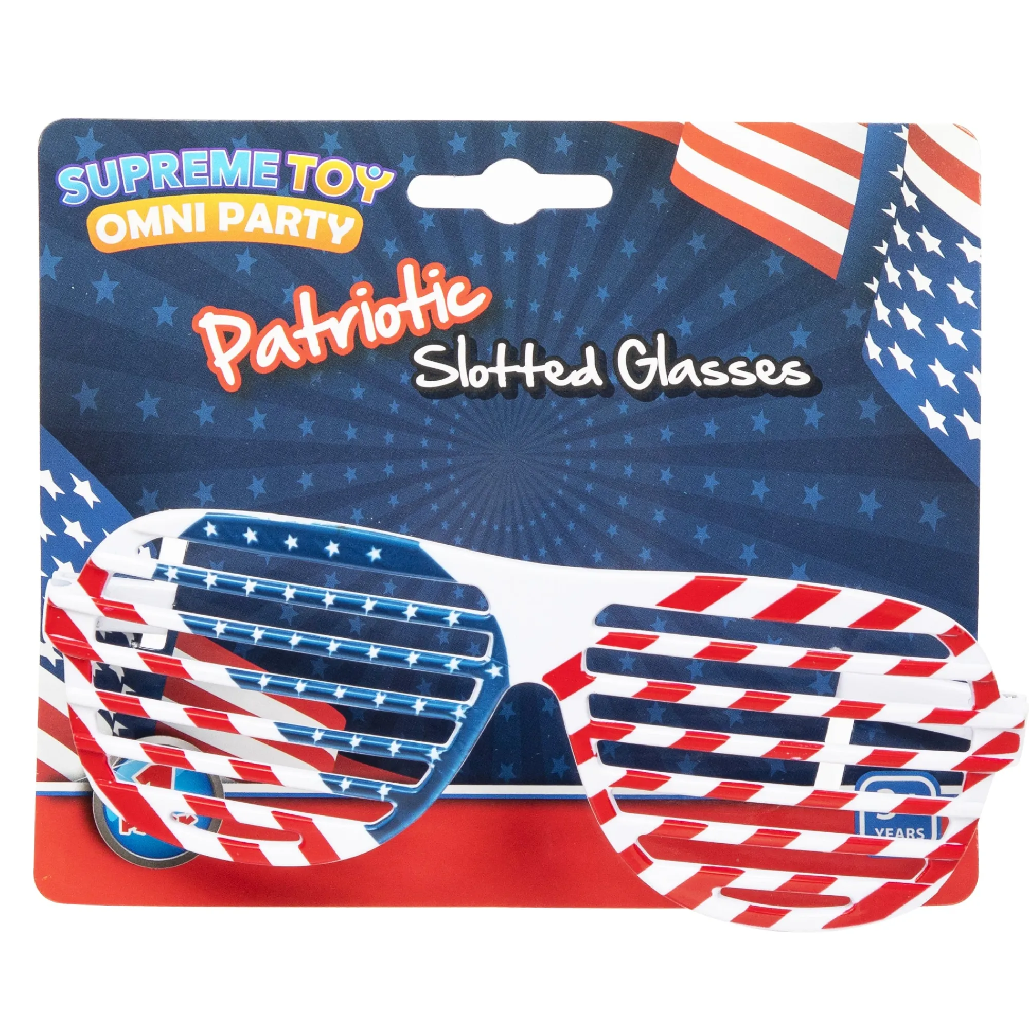 Windy City Novelties Patriotic Slotted Glasses