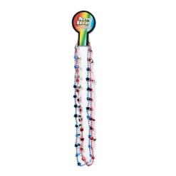 New Windy City Novelties Patriotic Star Bead 33" Necklaces