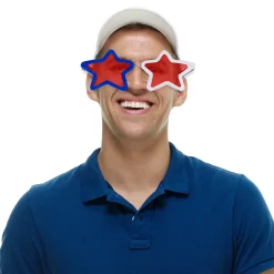 New Windy City Novelties Patriotic Star Jumbo Sunglasses