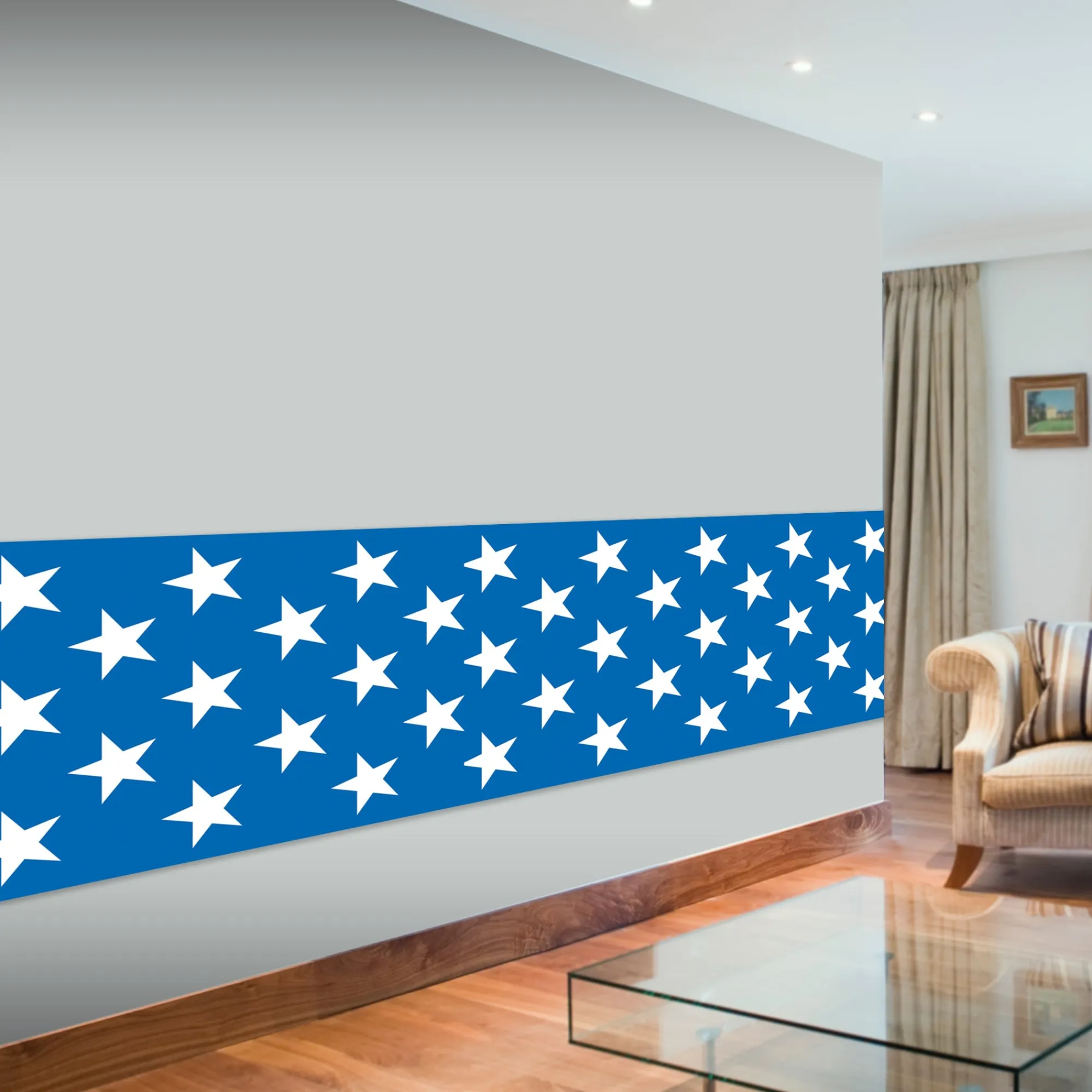 Outlet Windy City Novelties Patriotic Stars Room Roll