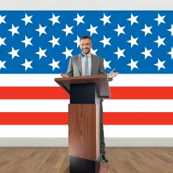 Discount Windy City Novelties Patriotic Stripes Room Roll