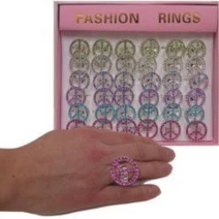 Discount Windy City Novelties Peace Bling Rings