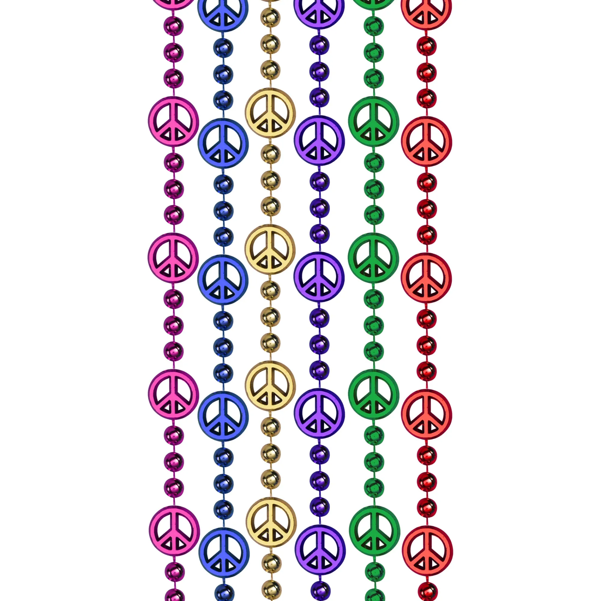 Outlet Windy City Novelties Peace Sign Bead 33" Necklaces