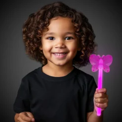 Sale Windy City Novelties Pink Butterfly Glow Wand