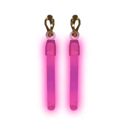 New Windy City Novelties Glow Clip-On Earrings Pink