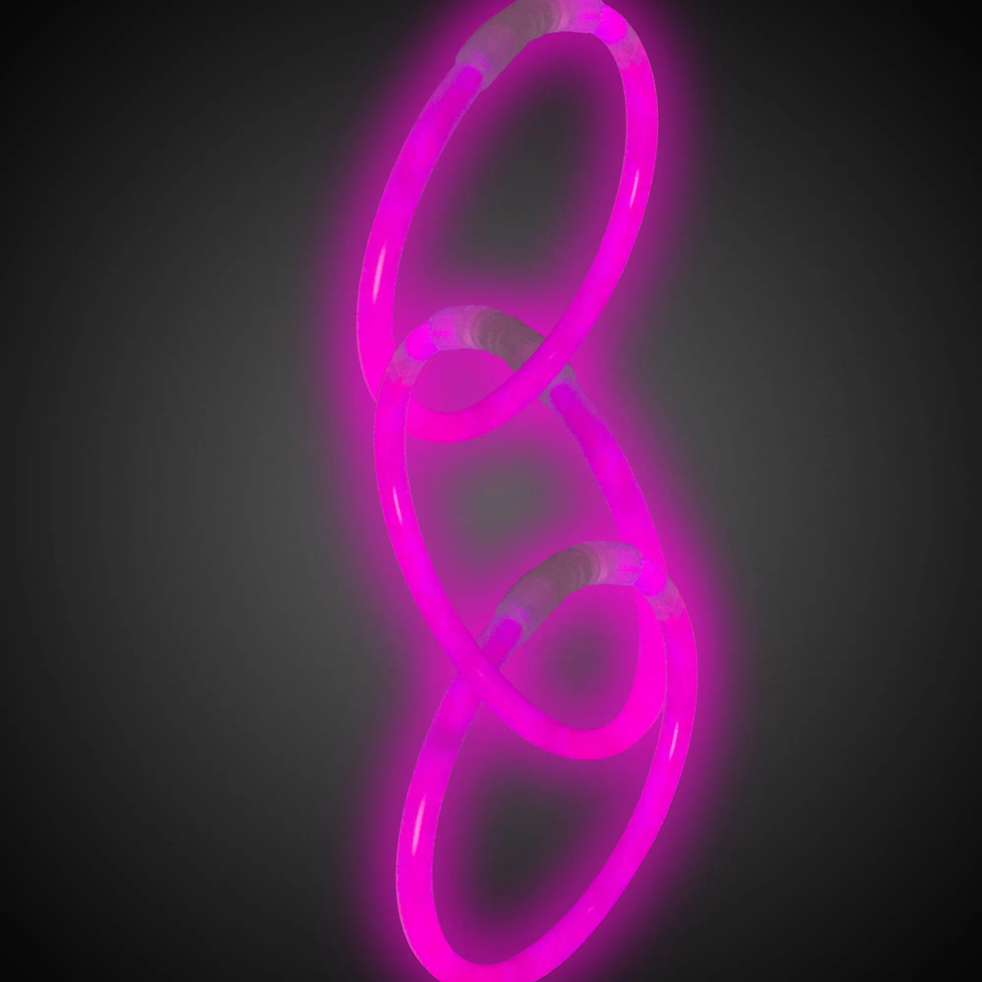 New Windy City Novelties Pink Glow 9" Retail Packaged Bracelets