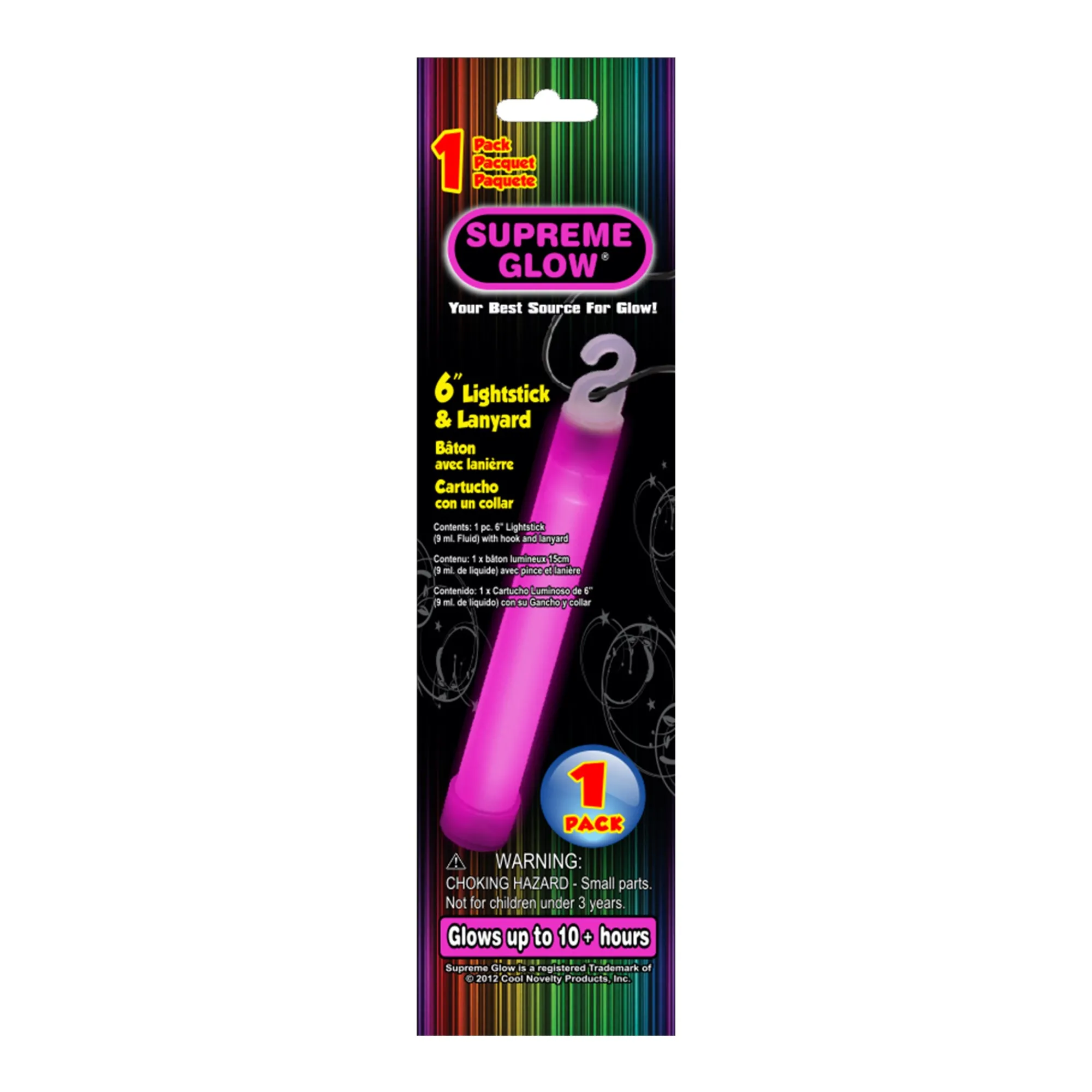 Clearance Windy City Novelties 6" Glow Stick Pink