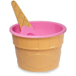 Hot Windy City Novelties Pink Ice Cream Bowl & Spoon Sets