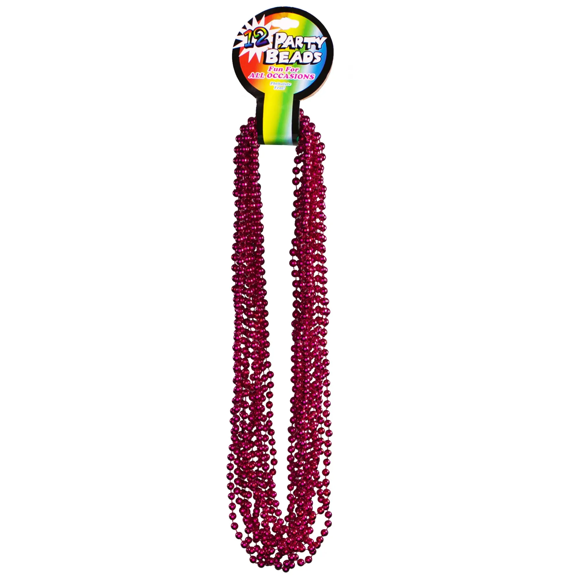 New Windy City Novelties Pink 7mm Bead 33" Necklaces