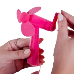 New Windy City Novelties Pink Plastic Foam Blade Fan