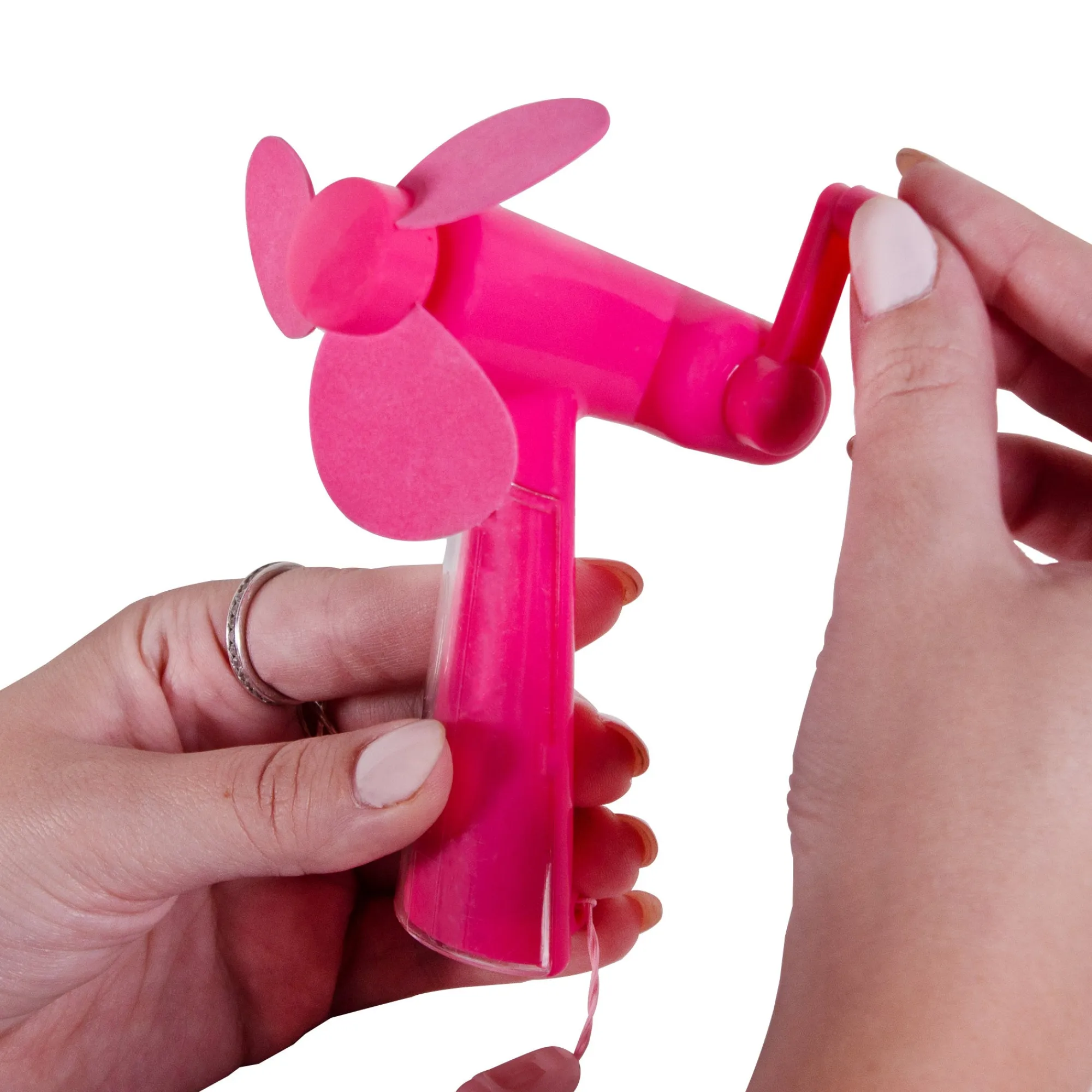 New Windy City Novelties Pink Plastic Foam Blade Fan