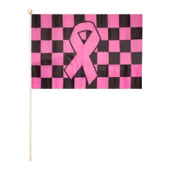 Online Windy City Novelties Pink Ribbon Checkered 12