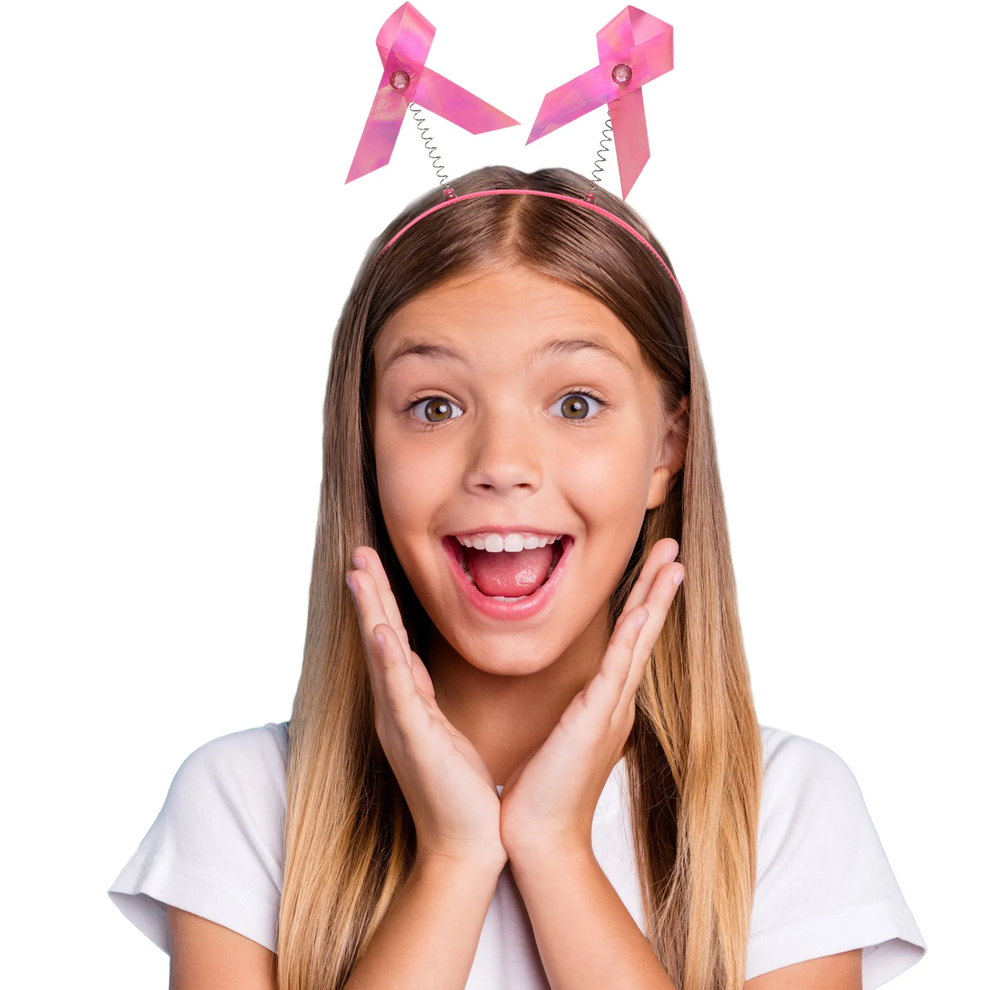 Clearance Windy City Novelties Pink Ribbon Headboppers