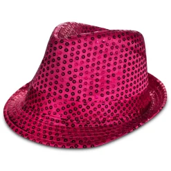 Online Windy City Novelties Pink Sequin Fedora Hat