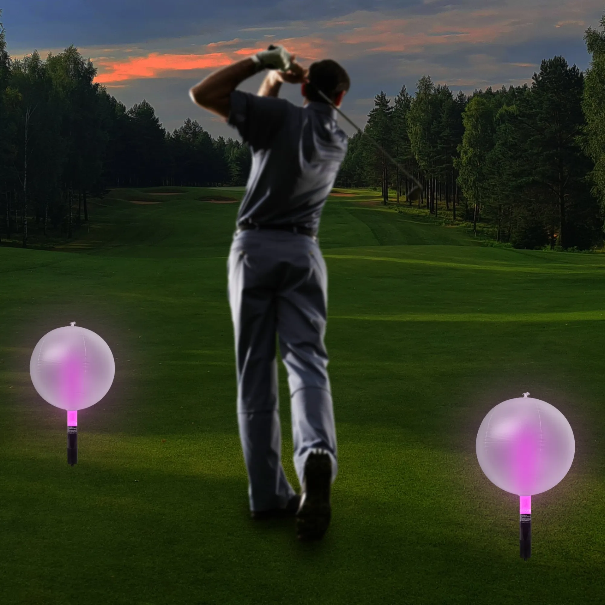 Hot Windy City Novelties 12" Tee Box Markers Pink