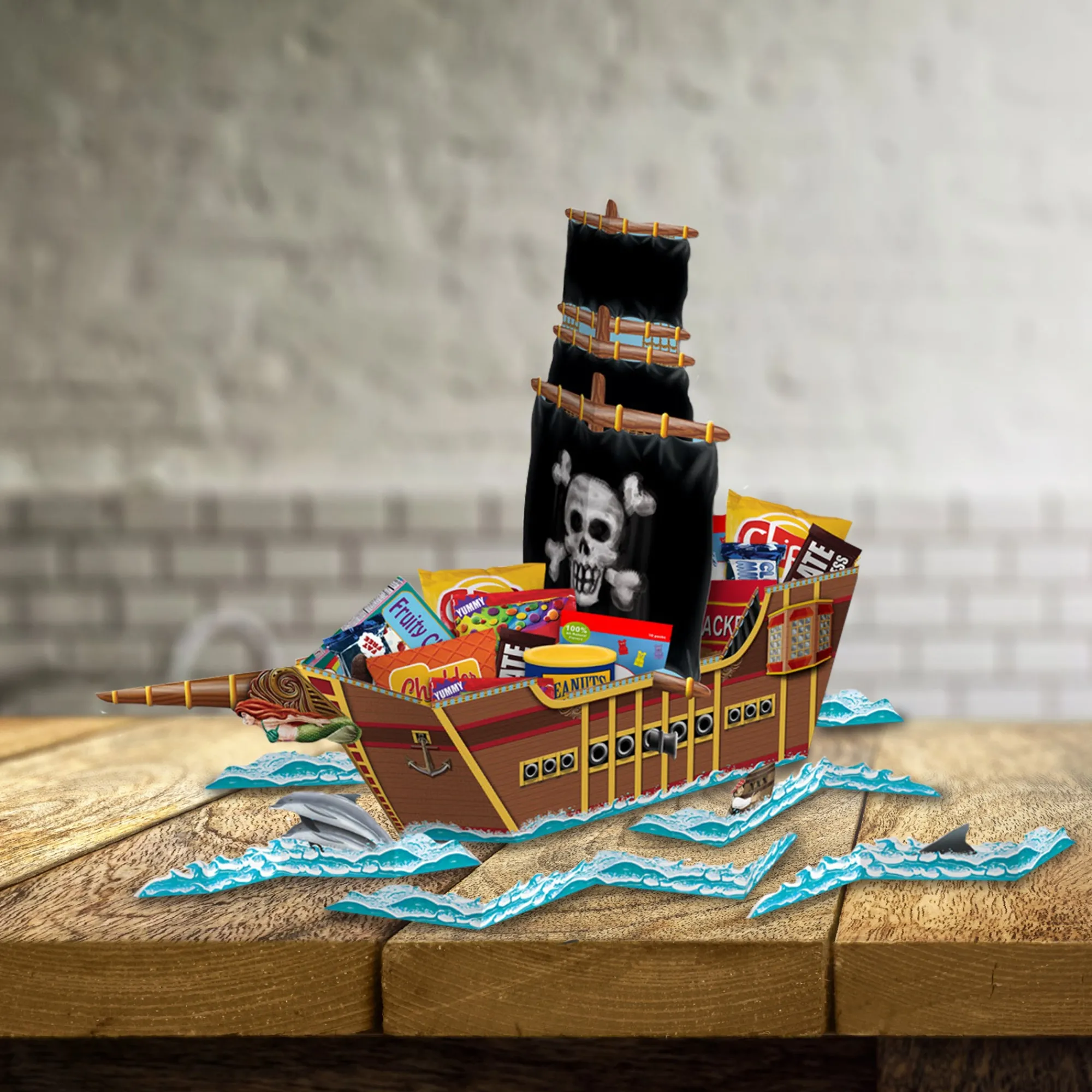 Sale Windy City Novelties Pirate Ship 18 1/2" Centerpiece