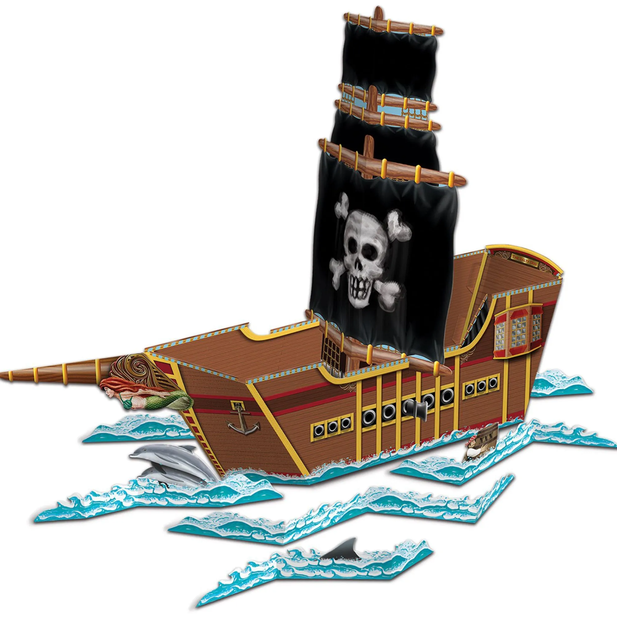 Sale Windy City Novelties Pirate Ship 18 1/2" Centerpiece