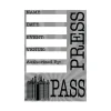Best Windy City Novelties Press Pass with Black Lanyard