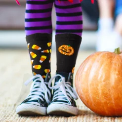 Discount Windy City Novelties Pumpkin & Candy Corn Socks