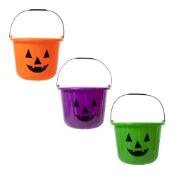 Hot Windy City Novelties Pumpkin Trick or Treat Assorted Buckets