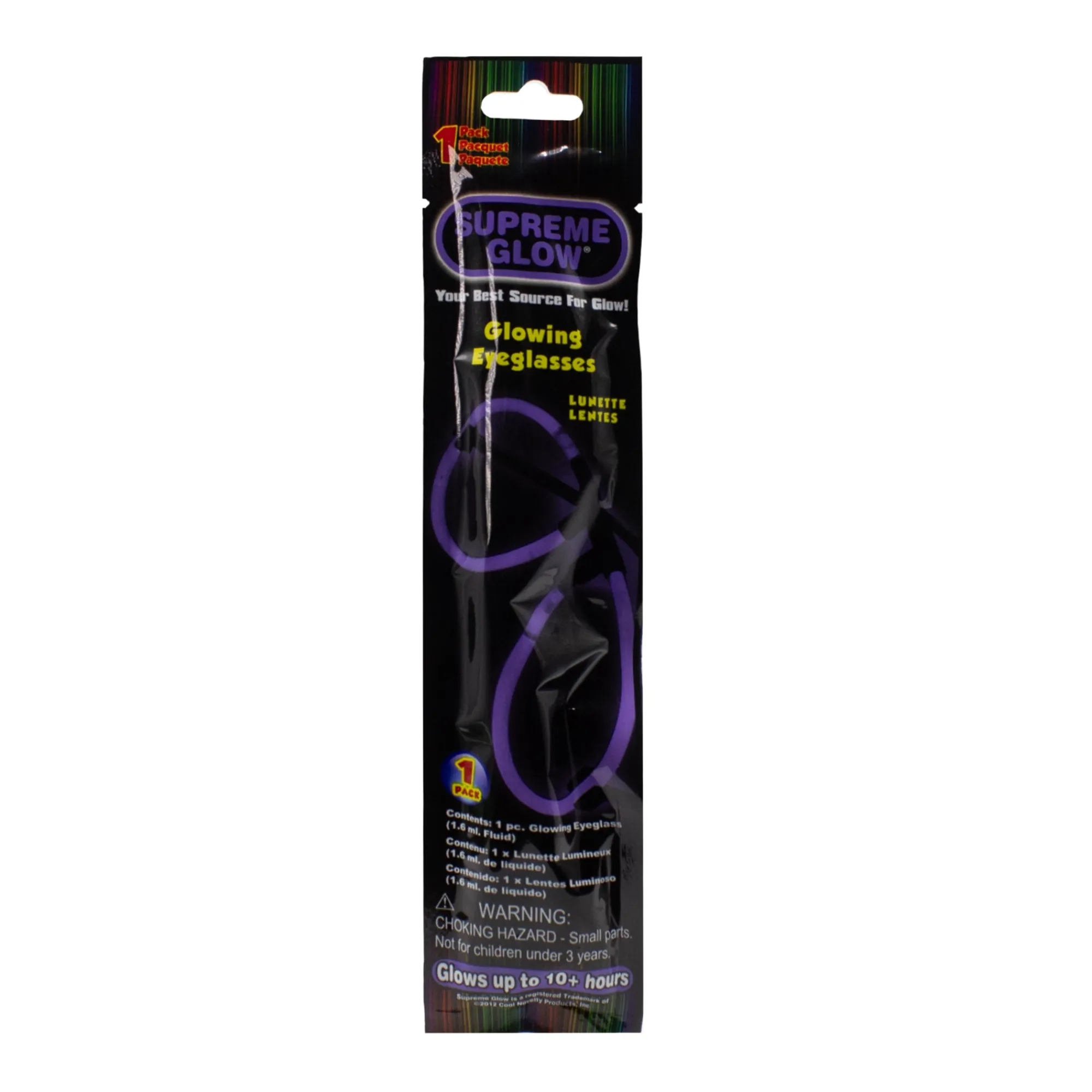 Outlet Windy City Novelties Glow Eyeglasses Purple