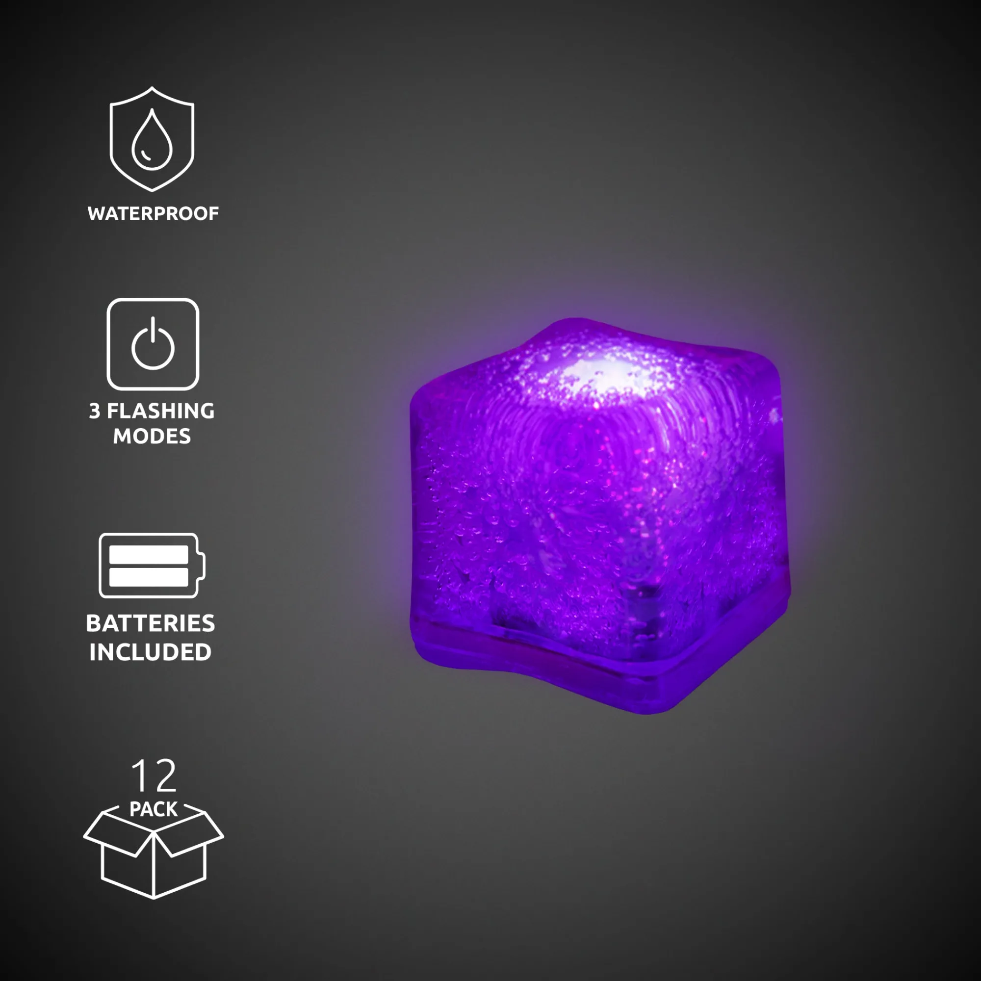 Discount Windy City Novelties LED Ice Cubes Purple