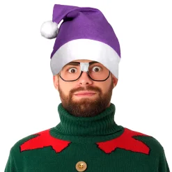 New Windy City Novelties Santa Hats Purple