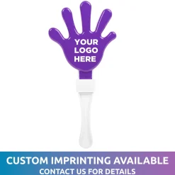 Outlet Windy City Novelties Purple & White Hand Clappers