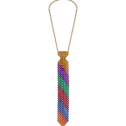 Outlet Windy City Novelties Rainbow Beaded Tie