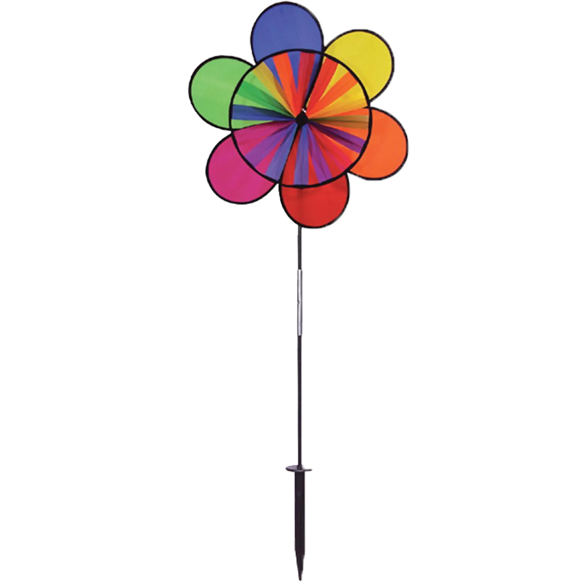 Online Windy City Novelties Rainbow Flower Wind Spinner
