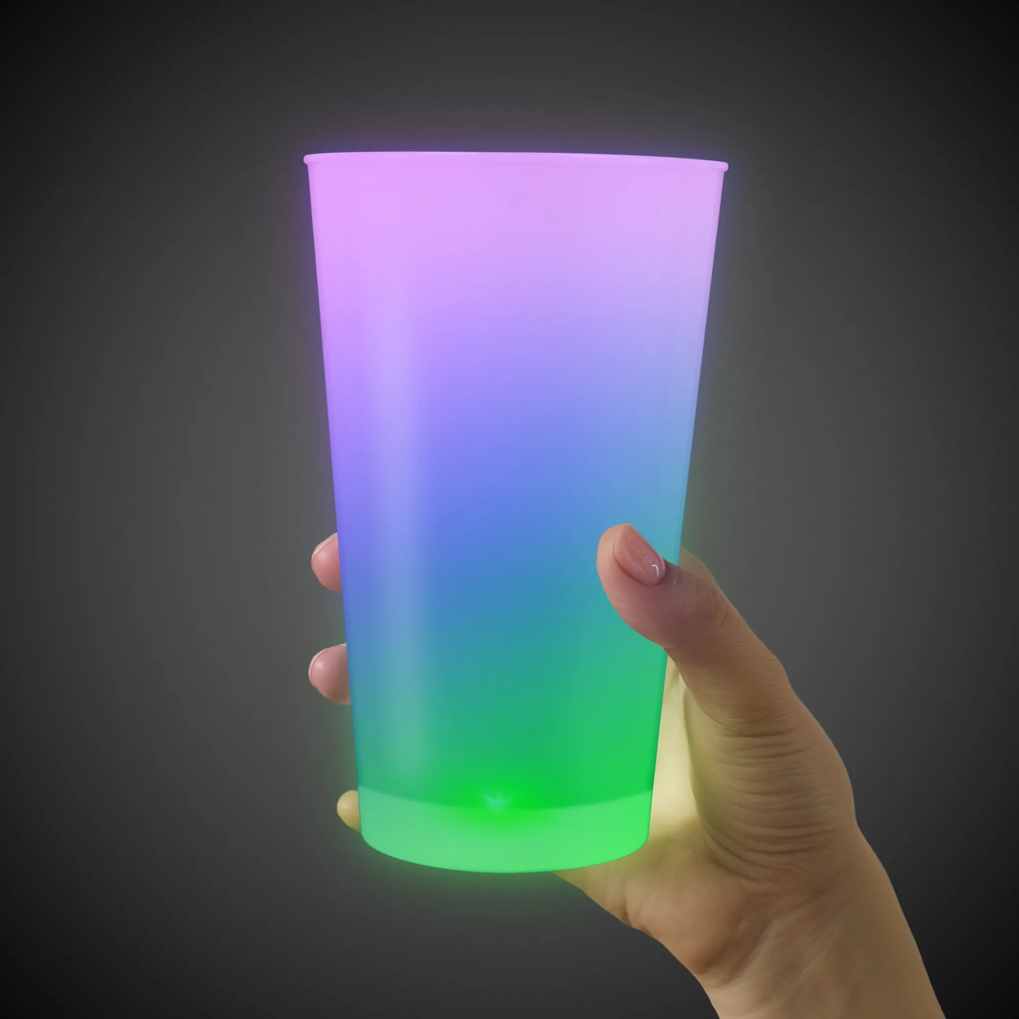 Hot Windy City Novelties LED 16 oz. Cup Rainbow