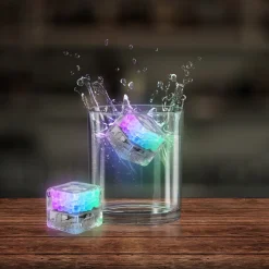 New Windy City Novelties Liquid-Activated LED Ice Cubes Rainbow