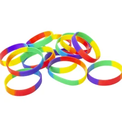 Outlet Windy City Novelties Rainbow Silicone Bracelets