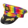 Windy City Novelties Rainbow Yacht Captain's Cap