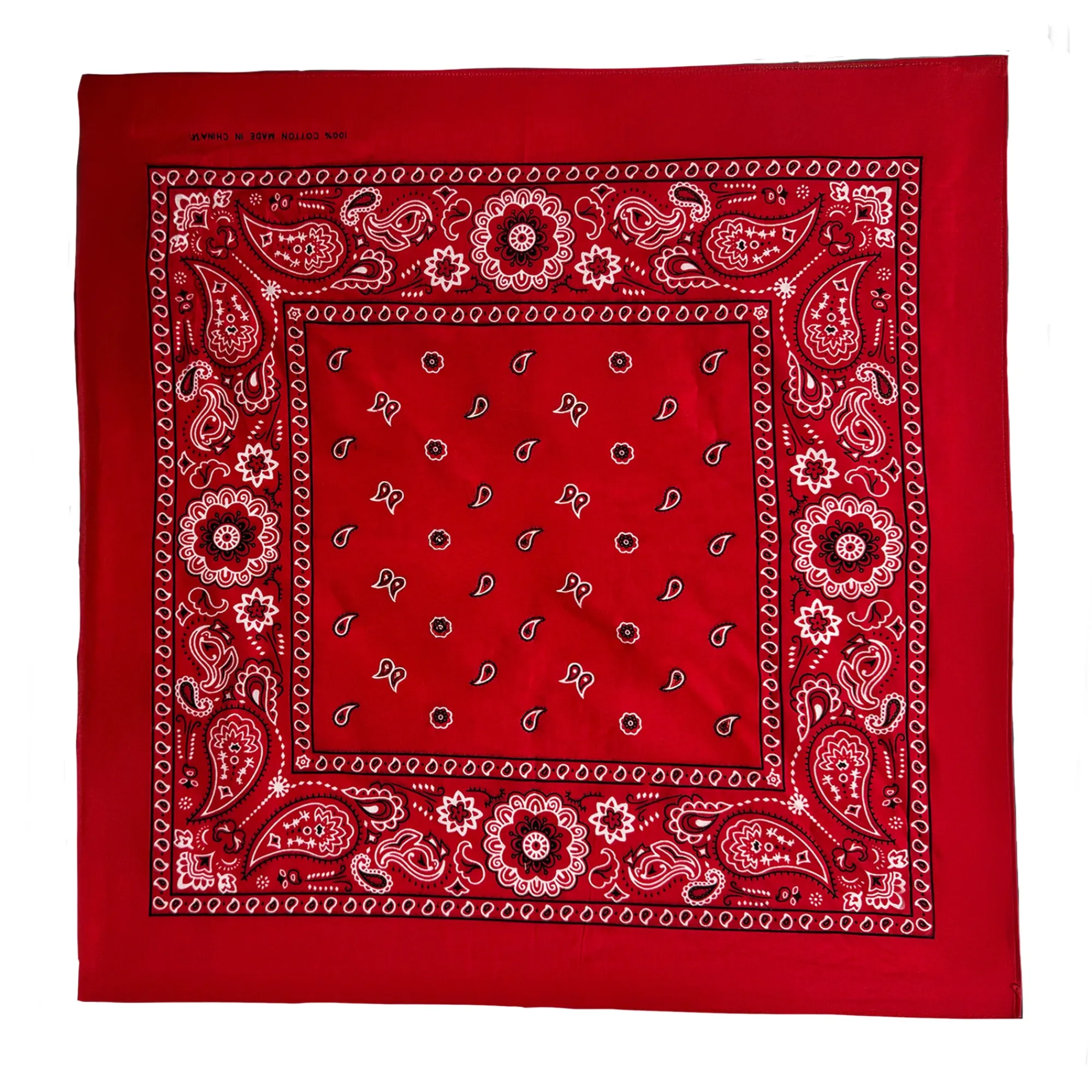 Clearance Windy City Novelties Cotton Bandanas Red