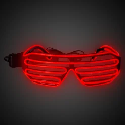 Outlet Windy City Novelties Red EL Wire Slotted Shades