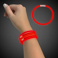 Sale Windy City Novelties Glow 9" Bracelets Red