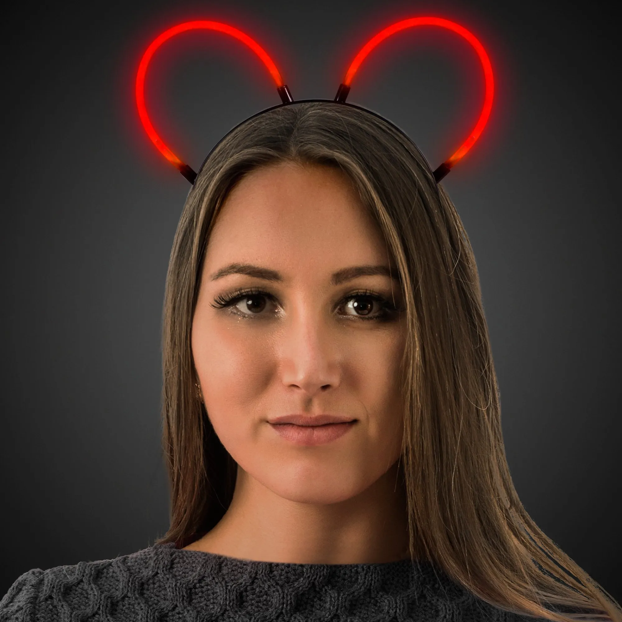 Hot Windy City Novelties Glow Bunny Ears Red