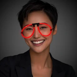 Best Windy City Novelties Glow Eyeglasses Red