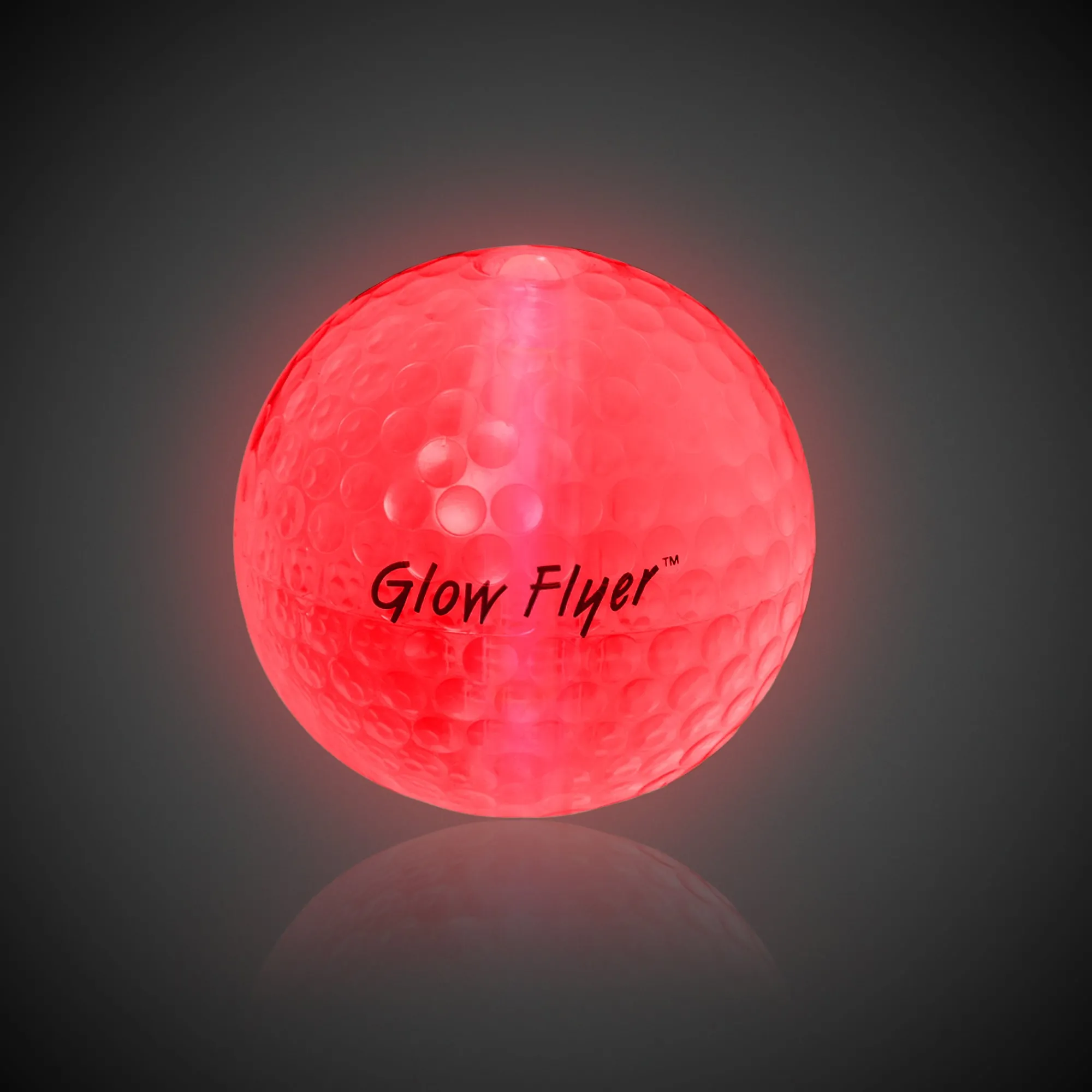 Hot Windy City Novelties Glow Flyer Golf Ball Red